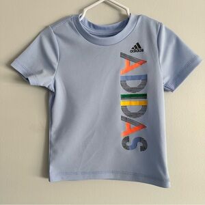Adidas Kids Blue Graphic T-Shirt Size 12 M